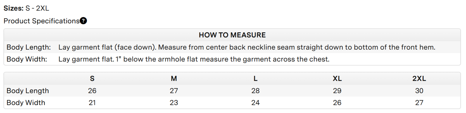 Size chart for a M15915 Marmot Men's M2 Highlander Jacket
