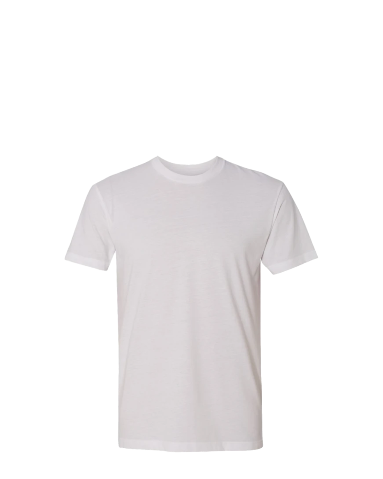 Image of a model wearing a 6410 Next Level Unisex Sueded T-Shirt