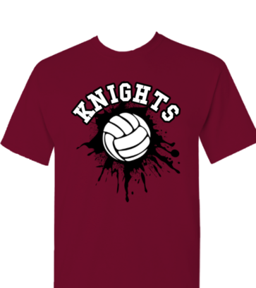Volleyball SPlatter design idea