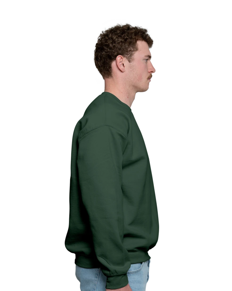Image of a model wearing a 18000 Gildan Crewneck Sweatshirt