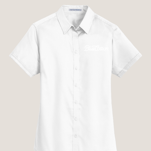 Sample image of L664 Port Authority Ladies Short Sleeve SuperPro Twill Shirt