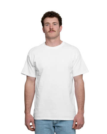 Model wearing a 5000 Gildan Heavy Cotton T-Shirt