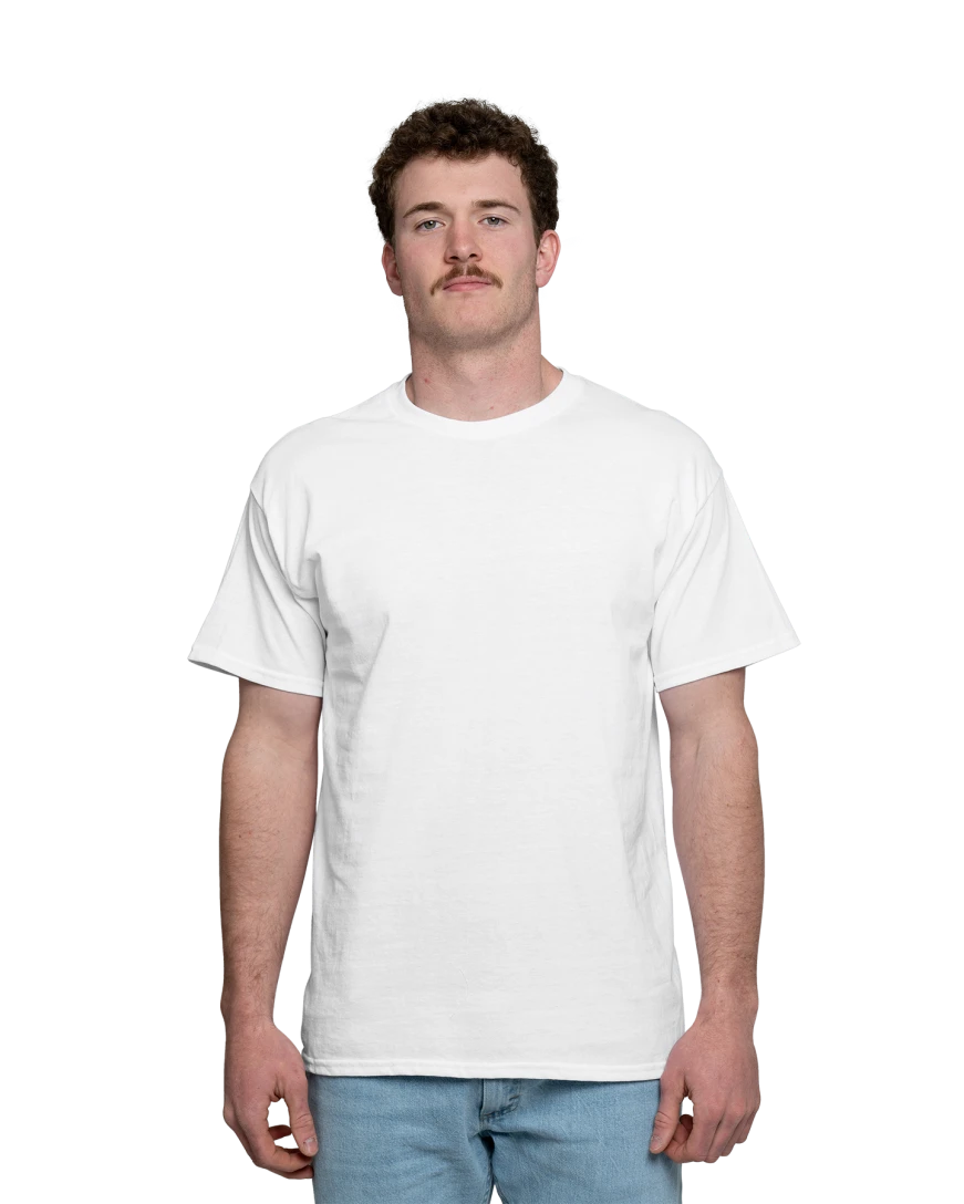 Image of a model wearing a 5000 Gildan Heavy Cotton T-Shirt