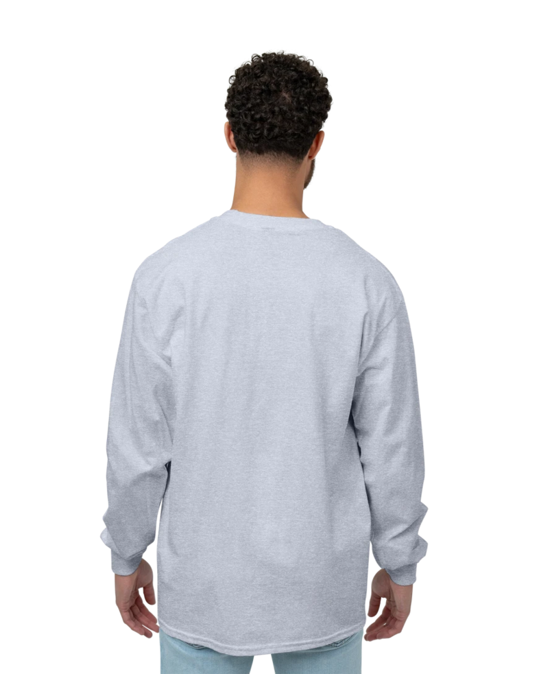 Image of a model wearing a 2400 Gildan Ultra Cotton Long Sleeve