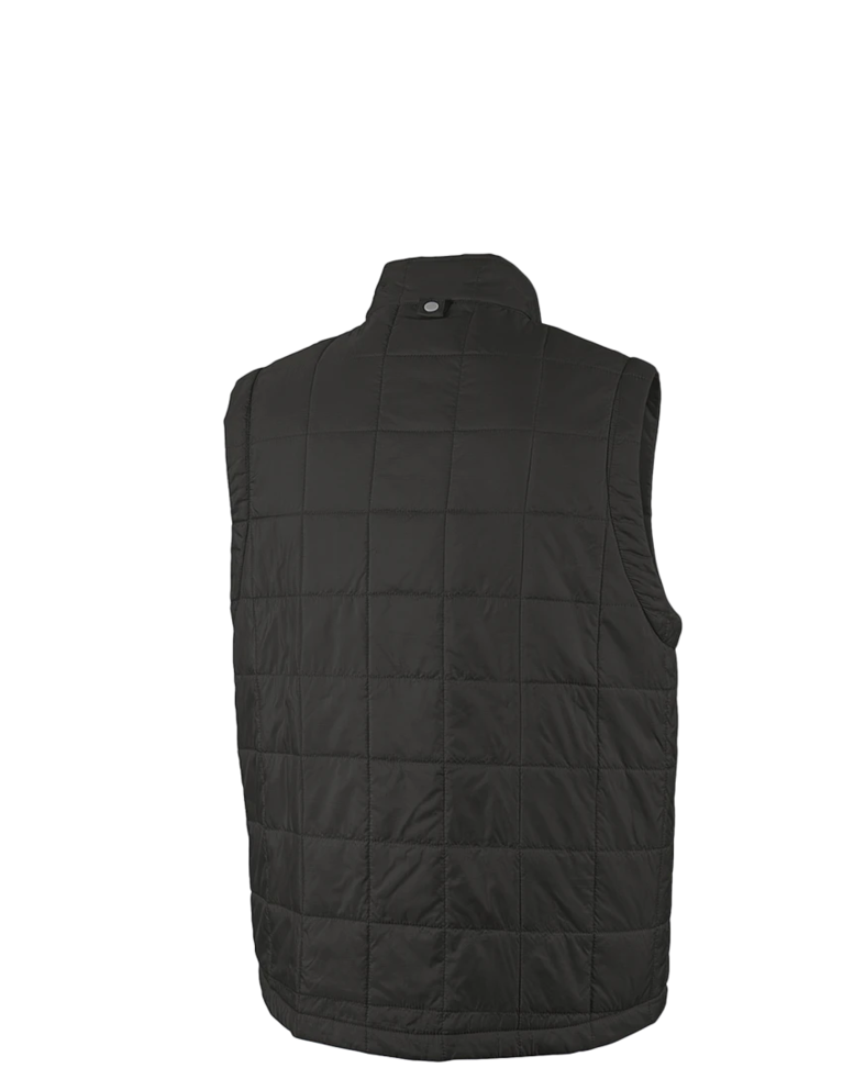Image of a model wearing a 9535 Charles River Men's Radius Quilted Vest