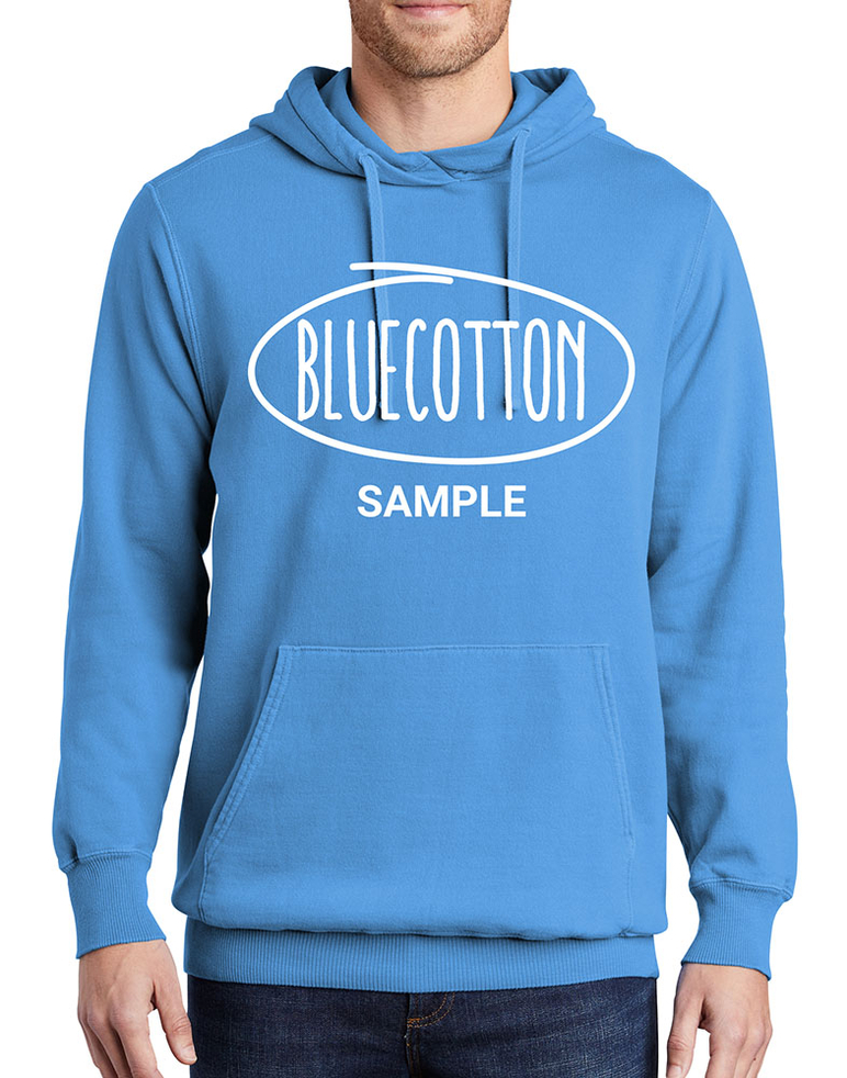 Image of PC098H Port & Company Pigment Dyed Pullover Hooded Sweatshirt