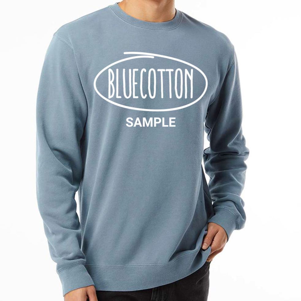 Image of PRM3500 Independent Trading Co. Unisex Midweight Pigment-Dyed Crewneck Sweatshirt