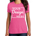 DM130L District Ladies Perfect Tri-Blend Crew Tee