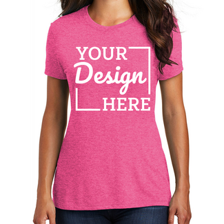 Custom Women's Clothing:  DM130L District Ladies Perfect Tri-Blend Crew Tee