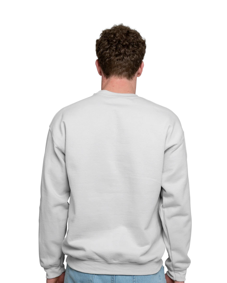 Image of a model wearing a 18000 Gildan Crewneck Sweatshirt