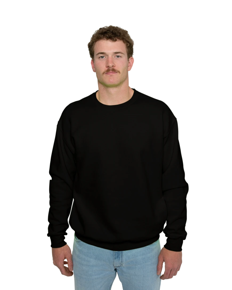 Image of a model wearing a 4662 Jerzees Super Sweats 50/50 Crew