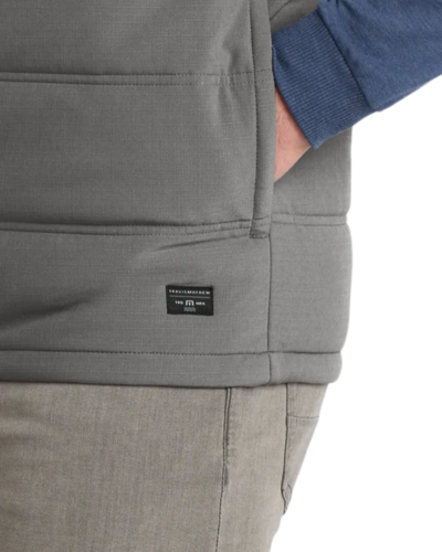 Closeup of a TM1MW453 TravisMathew Cold Bay Vest