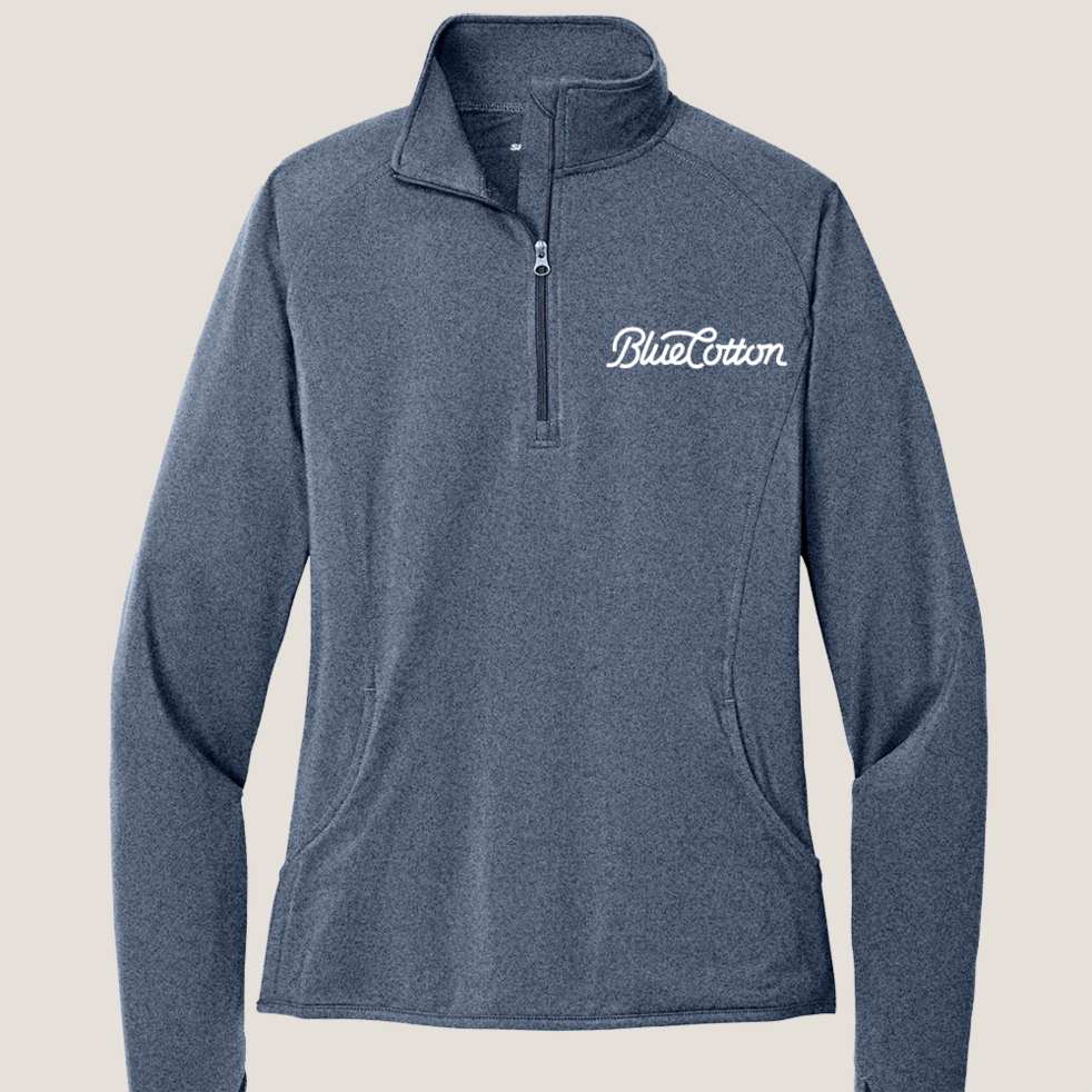 Image of LST850 Sport-Tek Ladies Sport-Wick Stretch 1/2-Zip Pullover