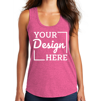 Women's Tank Tops:  DM138L District Ladies Perfect Tri-Blend Racerback Tank