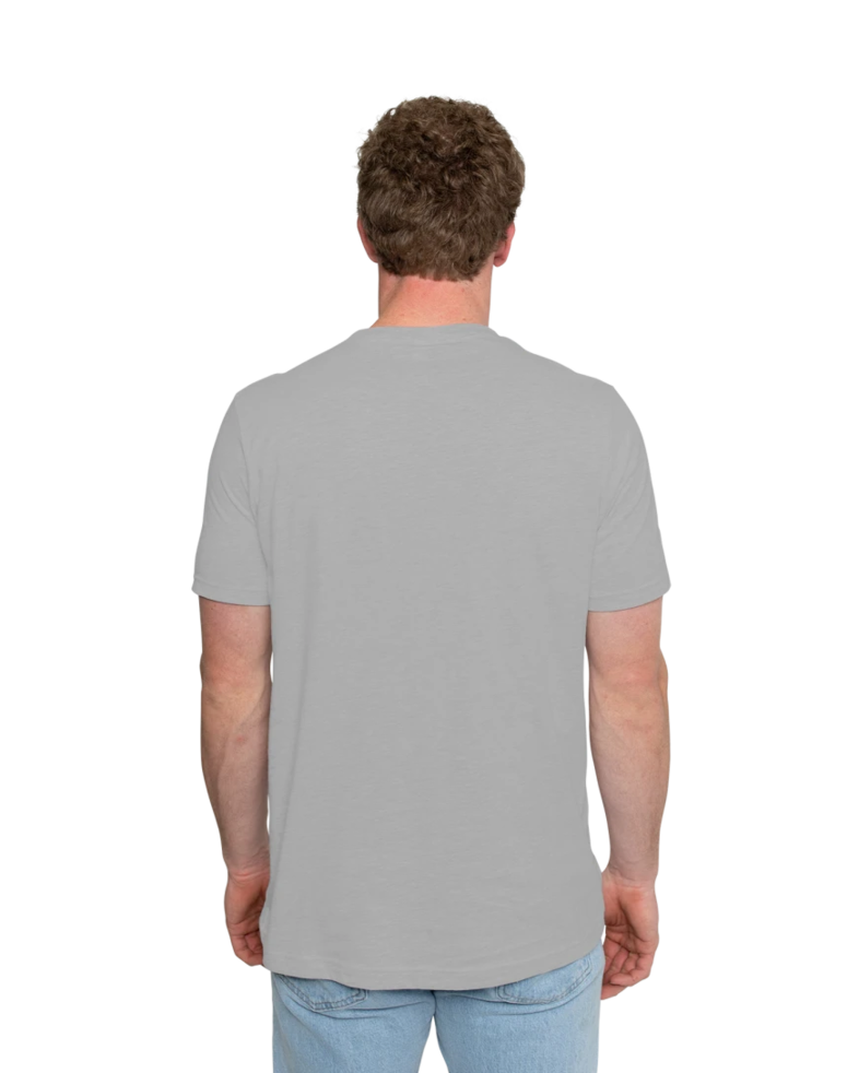 Image of a model wearing a 3001CVC Bella + Canvas Unisex CVC Jersey Tee