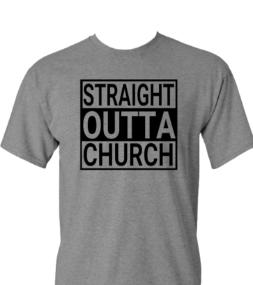 straight outta church design idea