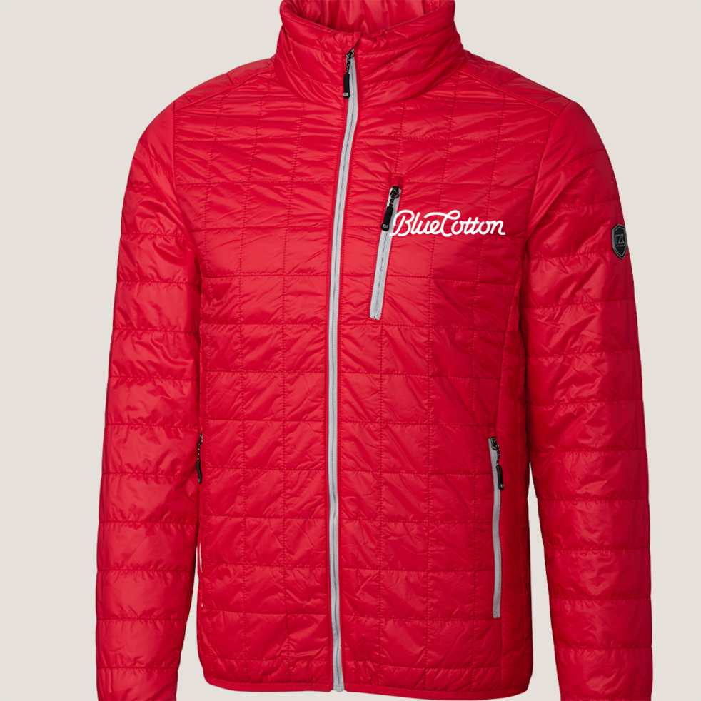 Image of MCO00018 Cutter & Buck Rainier PrimaLoft® Mens Eco Insulated Full Zip Puffer Jacket