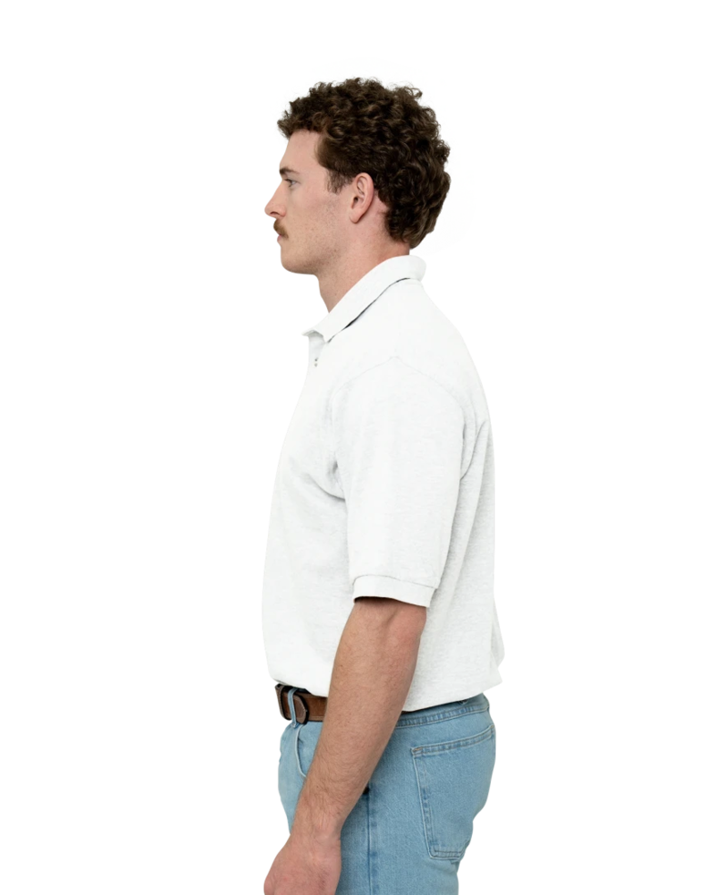 Image of a model wearing a K420 Port Authority Pique Knit Sport Shirt