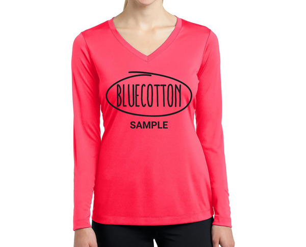 LST353LS Sport-Tek Ladies Long Sleeve V-Neck PosiCharge Competitor Tee