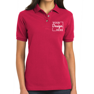 Custom Business Apparel:  L420 Port Authority Pique Knit Ladies Sport Shirt