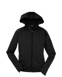 Image of a model wearing L248 Sport-Tek Ladies Tech Fleece Full-Zip Hooded Jacket