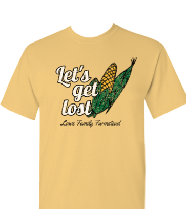 Let's Get Lost Corn Maze design idea