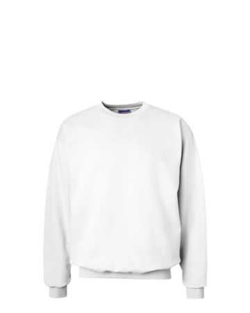 Model wearing a F260 Hanes Ultimate Cotton Crewneck