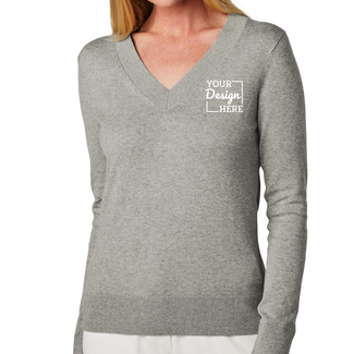 Sweaters:  BB18401 Brooks Brothers® Women’s Cotton Stretch V-Neck Sweater