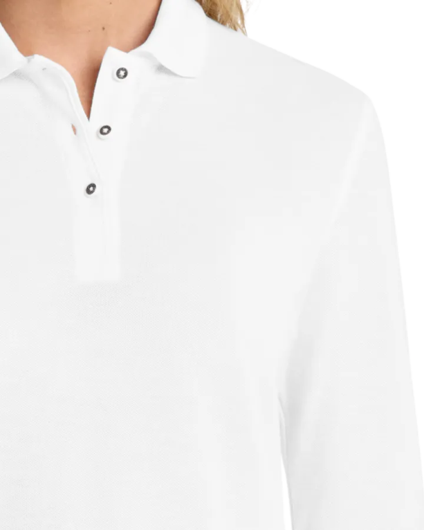 Closeup of a L500LS Port Authority Ladies' Silk Touch Long Sleeve Polo