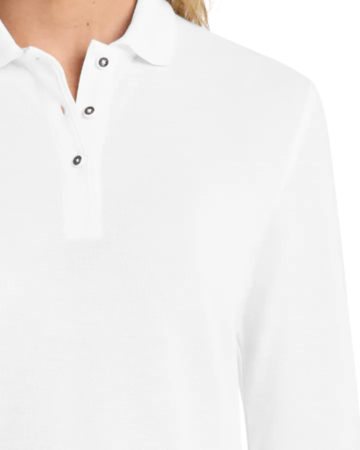 Closeup of a L500LS Port Authority Ladies' Silk Touch Long Sleeve Polo