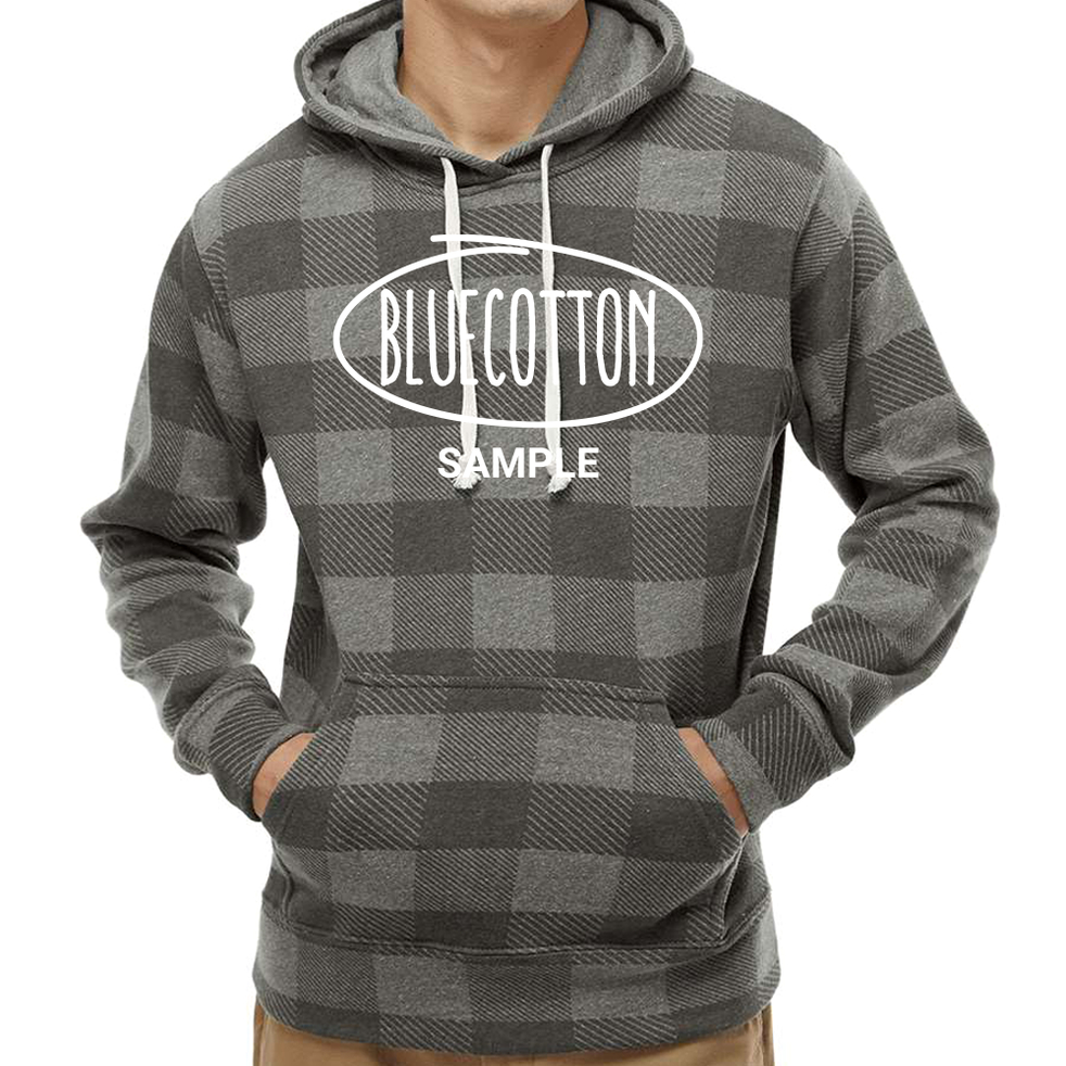 Image of 8871 J. America Tri-Blend Hooded Pullover Sweatshirt