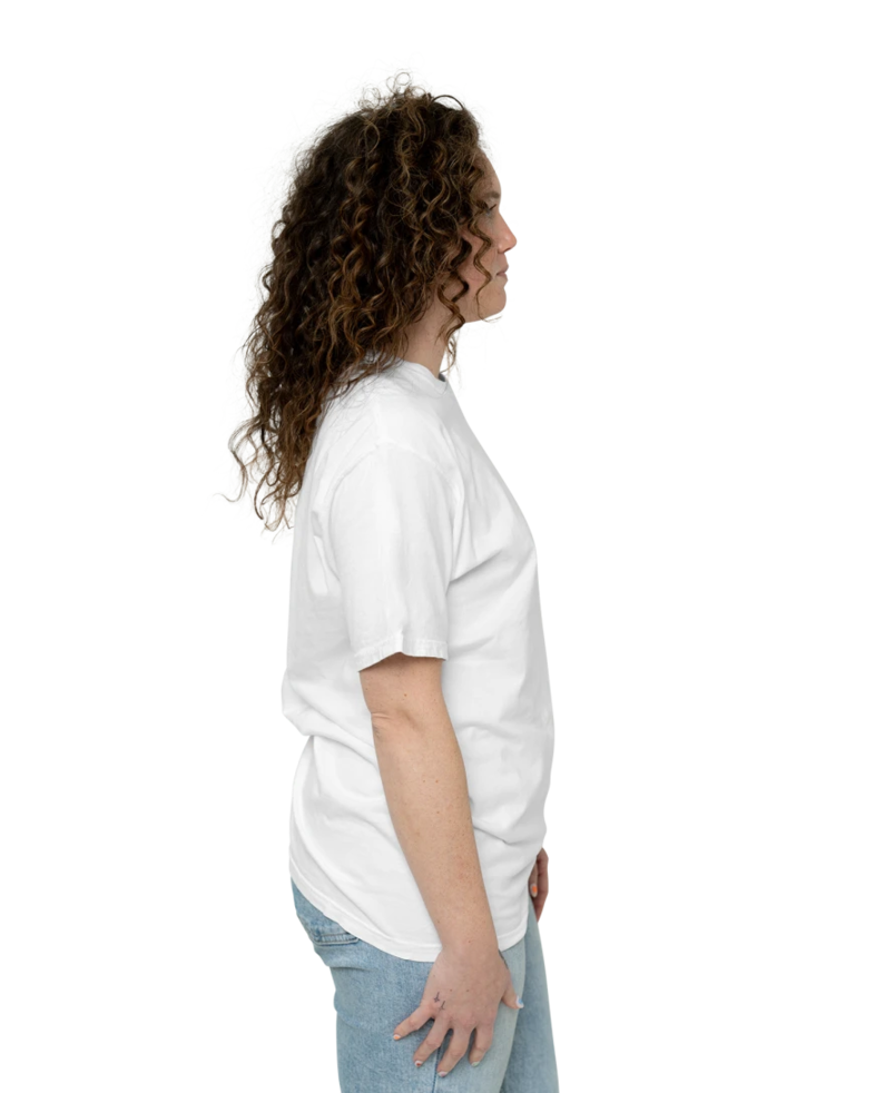 Image of a model wearing a GDH100 ComfortWash by Hanes Garment-Dyed T-Shirt