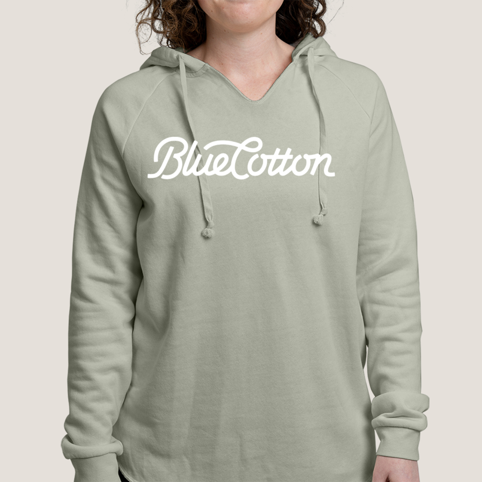 Image of PRM2500 Independent Trading Co. Women's Lightweight California Wave Wash Hooded Sweatshirt
