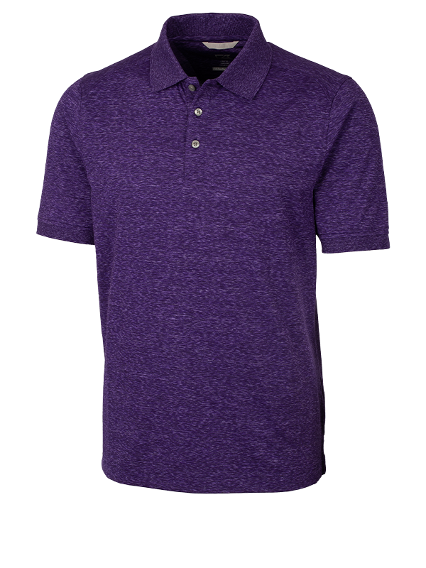 MCK00117 Cutter & Buck Men's Advantage Tri-Blend Space Dye Polo
