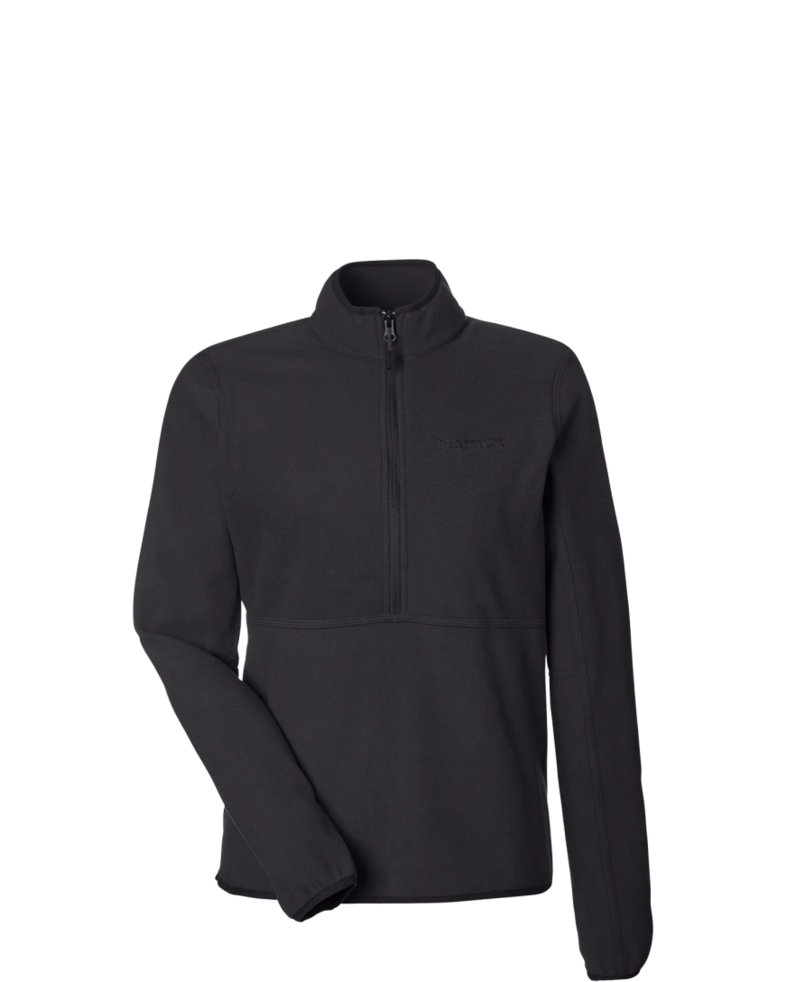 Image of a model wearing a M12403 Marmot Ladies' Rocklin Half-Zip Jacket
