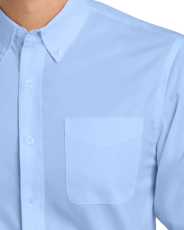 Closeup of a S608 Port Authority Long Sleeve Easy Care Shirt