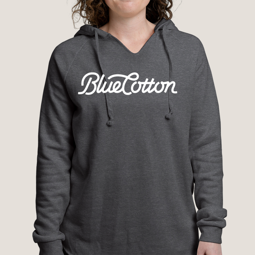 Image of PRM2500 Independent Trading Co. Women's Lightweight California Wave Wash Hooded Sweatshirt