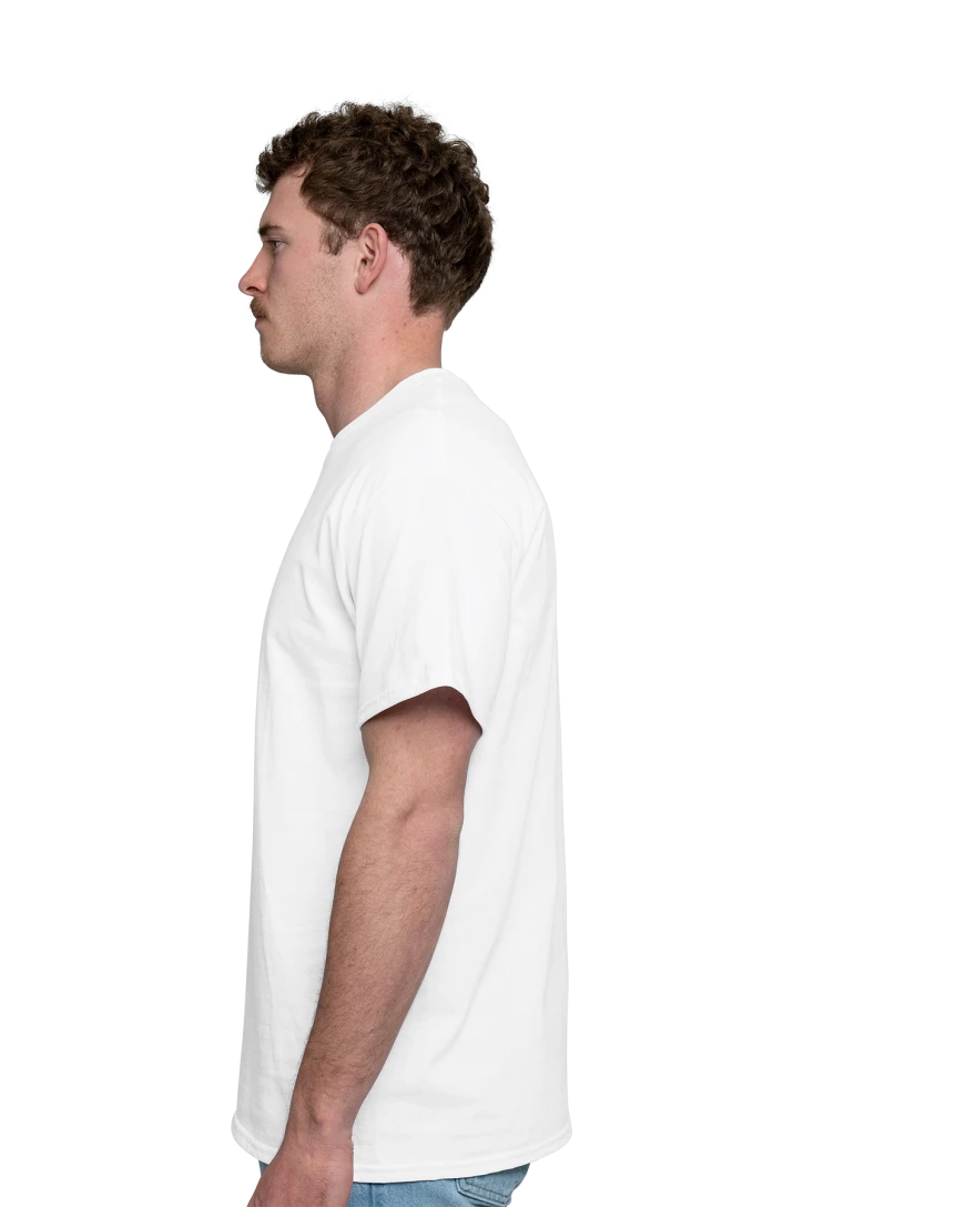 Image of a model wearing a 5000 Gildan Heavy Cotton T-Shirt