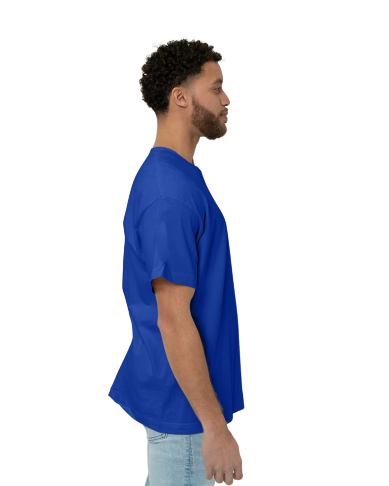 Image of a model wearing a 5180 Hanes Beefy-T