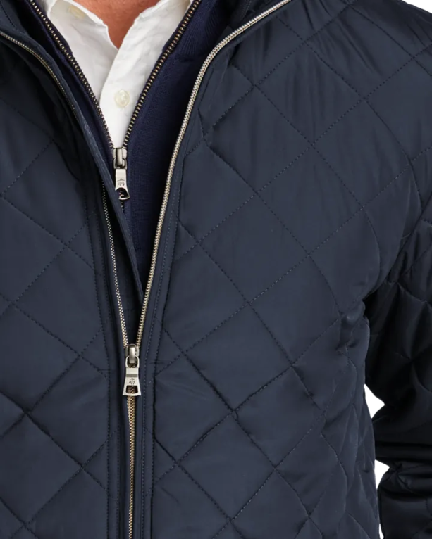 Closeup of a BB18600 Brooks Brothers® Quilted Jacket