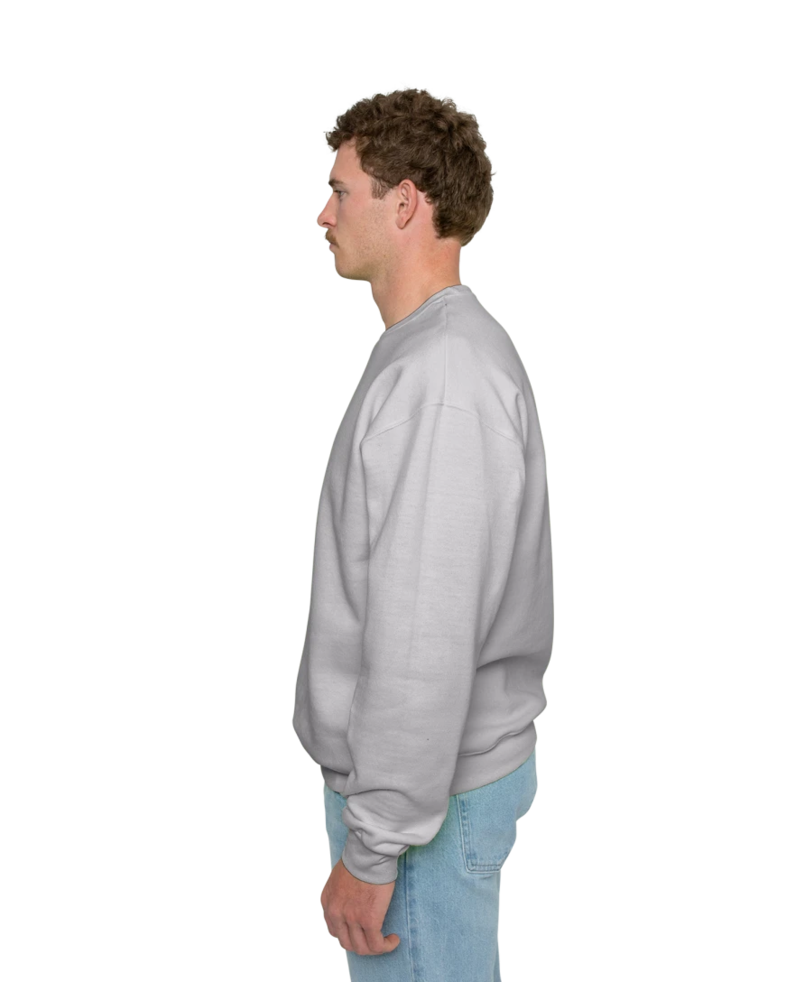 Image of a model wearing a 4662 Jerzees Super Sweats 50/50 Crew