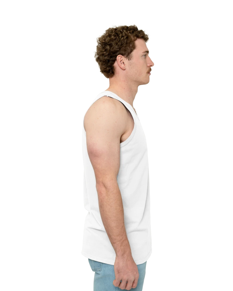Image of a model wearing a GDH300 ComfortWash by Hanes Garment-Dyed Unisex Tank Top