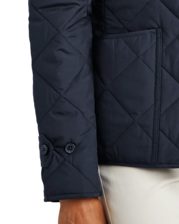 Closeup of a BB18601 Brooks Brothers® Women’s Quilted Jacket