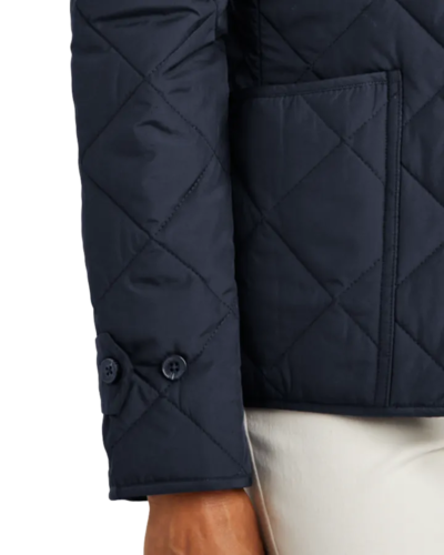 Closeup of a BB18601 Brooks Brothers® Women’s Quilted Jacket