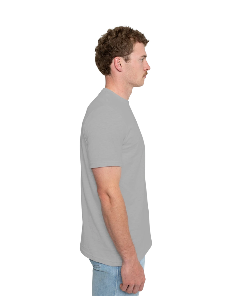 Image of a model wearing a 3001CVC Bella + Canvas Unisex CVC Jersey Tee