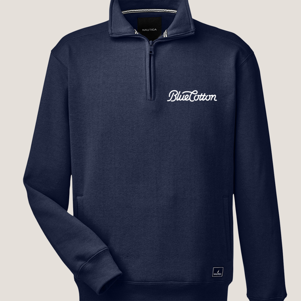 Image of N17176 Nautica Anchor Fleece Quarter-Zip Sweatshirt