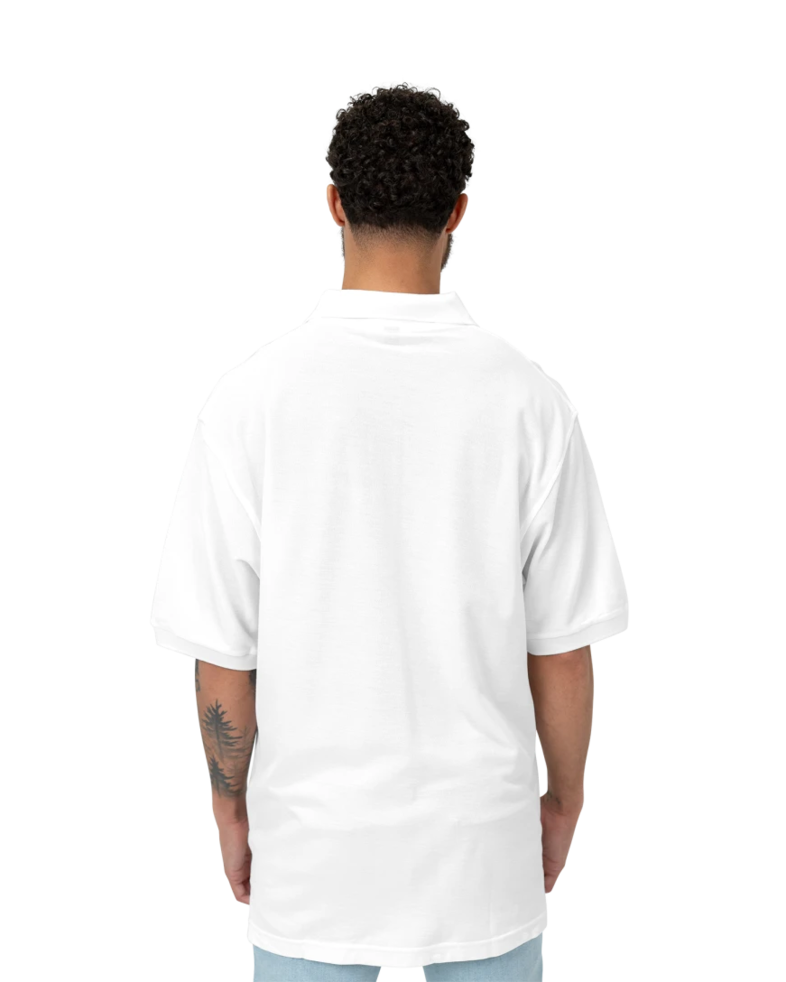Image of a model wearing a K500 Men's Port Authority Silk Touch Polo