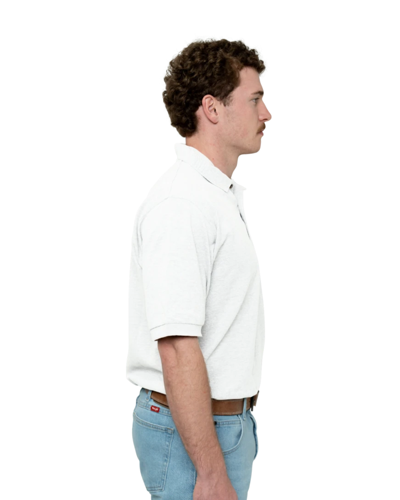 Image of a model wearing a K420 Port Authority Pique Knit Sport Shirt