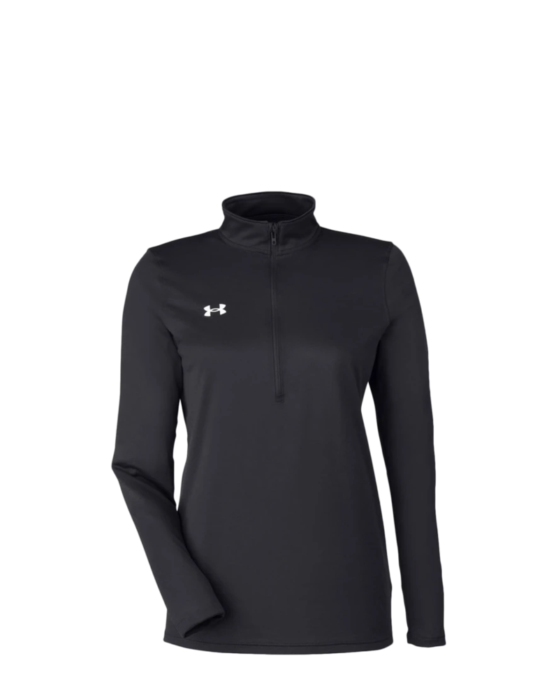 Image of a model wearing a 1376862 Under Armour Ladies' Team Tech Half-Zip
