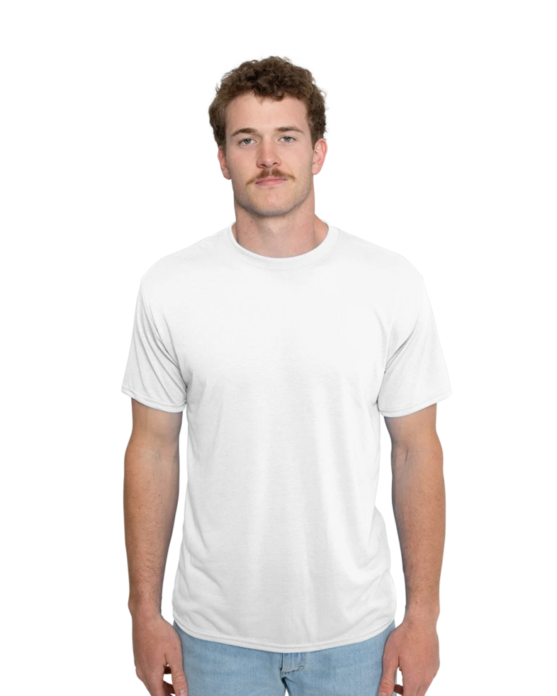 Image of a model wearing a 42000 Gildan Core Performance Tee